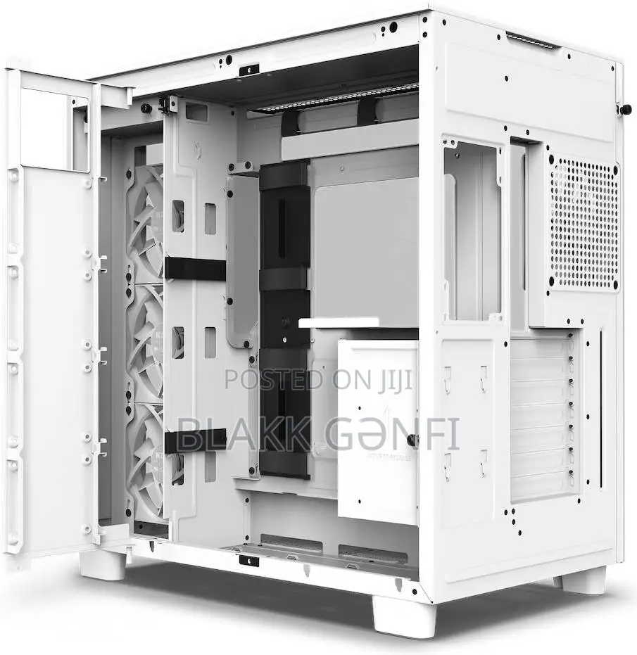 NZXT H9 Flow Dual Chamber White Gaming Case