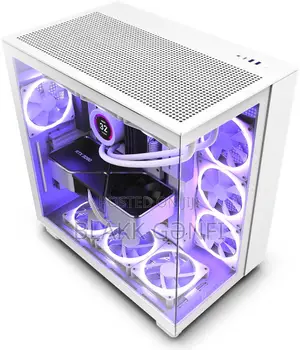 NZXT H9 Flow Dual Chamber White Gaming Case
