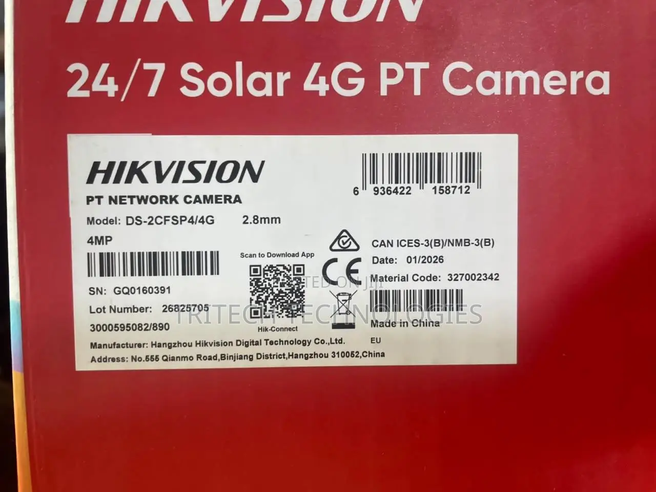 Hikvision Mini Pt Solar Camera 4mp Ds-2cfsp4/4g