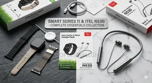 Series 11 Smart Watch + Itel N53d Neckband Combo Pack