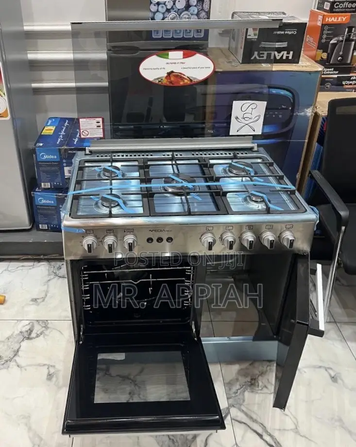 Extremely Affordable Mediatech 60x90cm Glass Lid 5 Gas Cooker 
