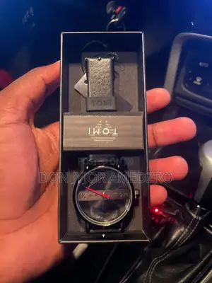 Tomi Hollow Perspective Glass Bottom Cover Quartz Watch