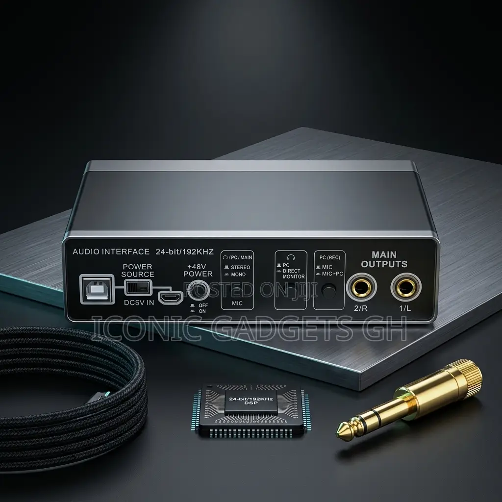 Professional Vocal Instrument Recording Usb Audio Interface