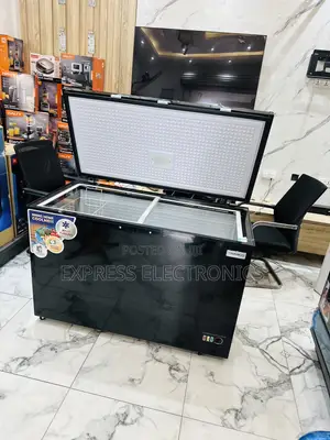 Quality Sleek Chest Freezer Single Door 400l——-Nasco Black