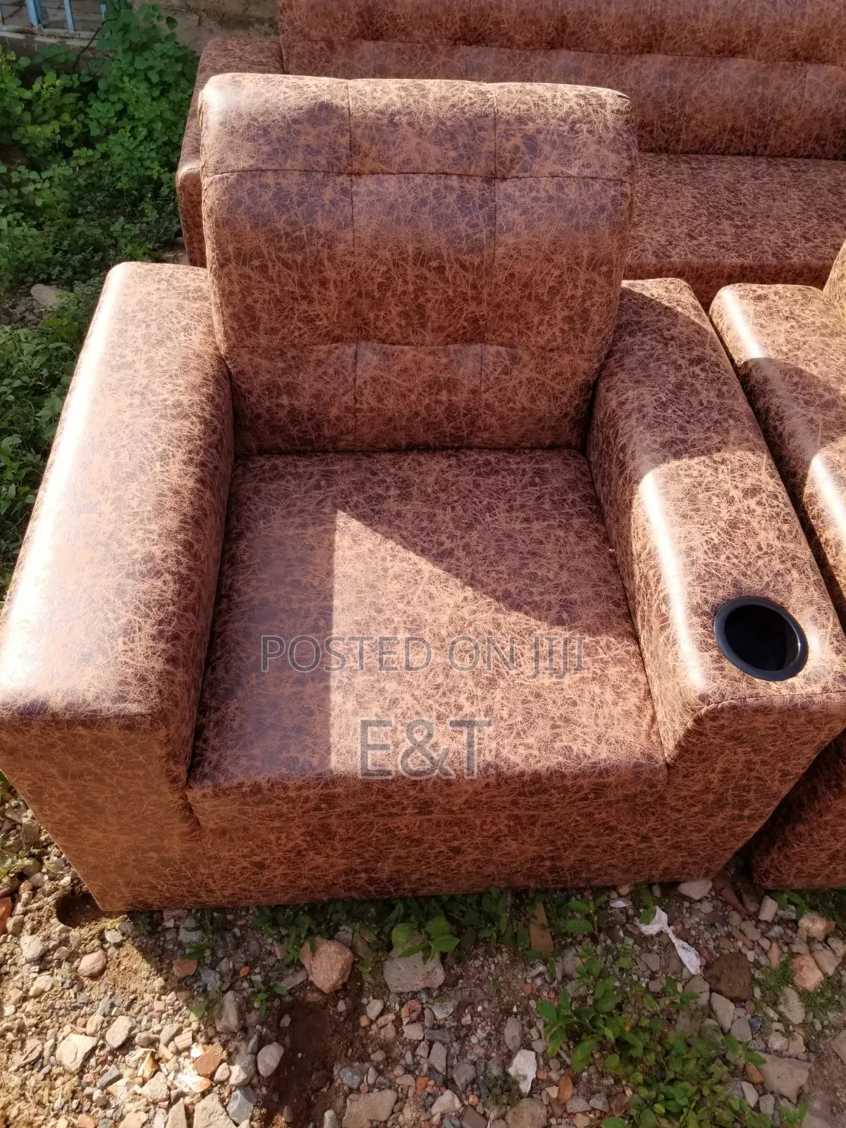 Brown Single Sofa
