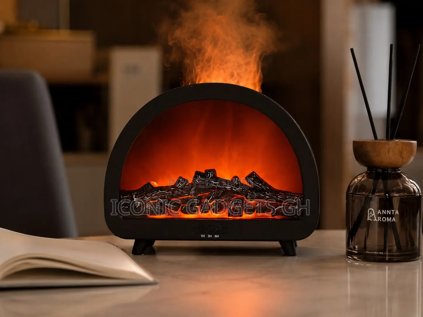 Flame Effect Aroma Diffuser Humidifier
