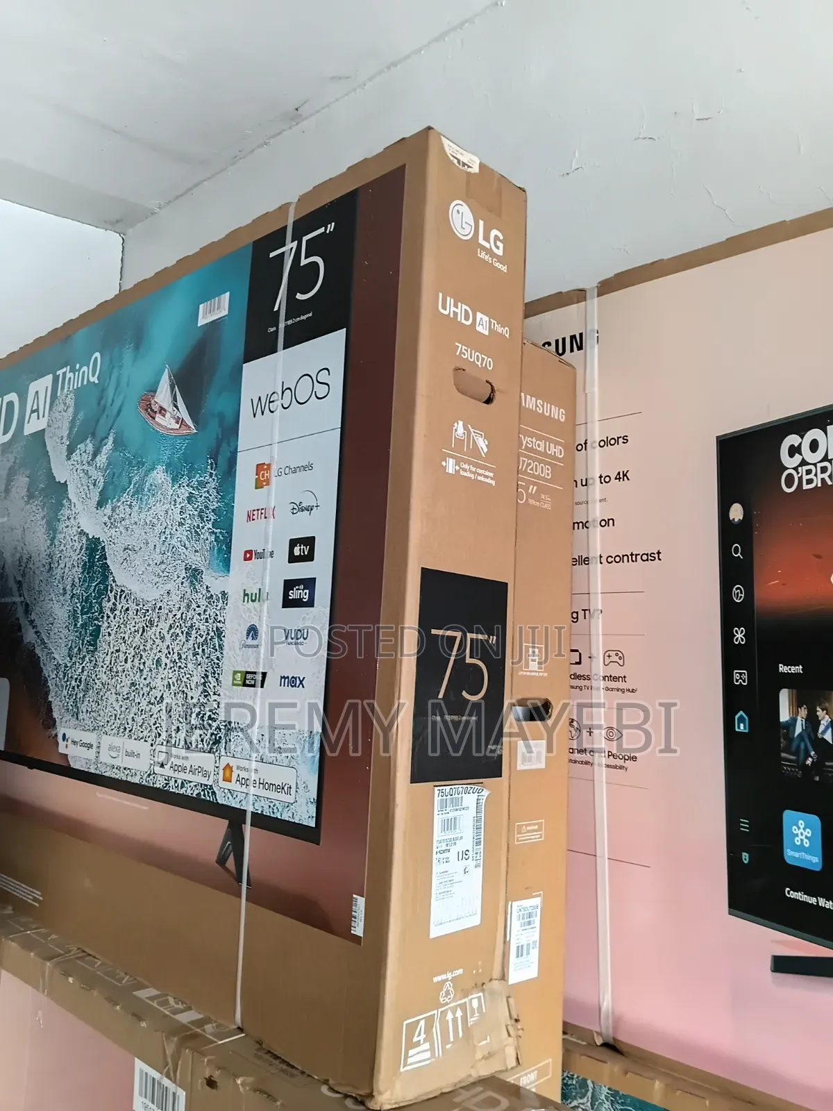 Samsung and Lg TVS 75 Inch