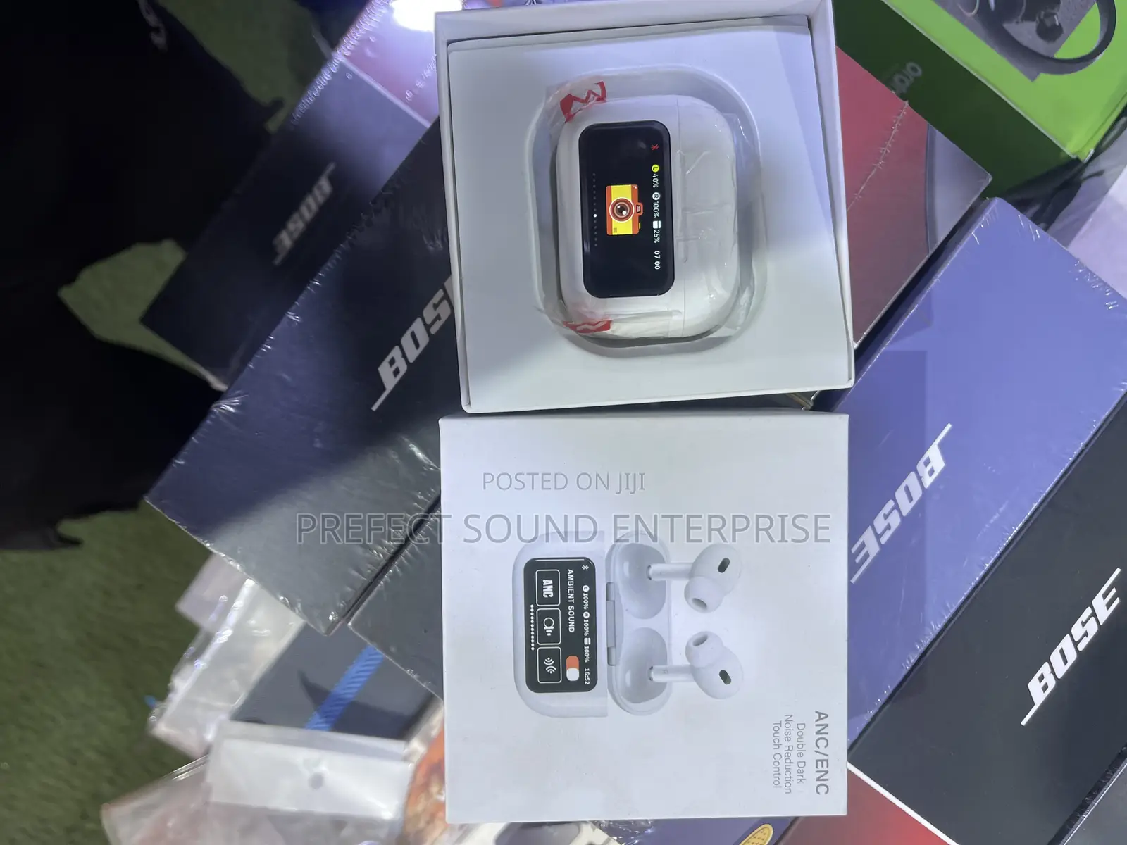 Earbuds With Smart Led Display Charging Case–Touch Control Earphones