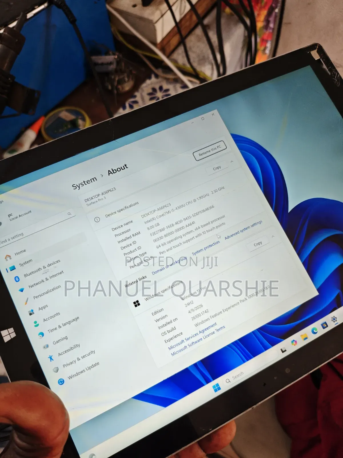 Microsoft Surface Pro 3 i5 64 GB Silver