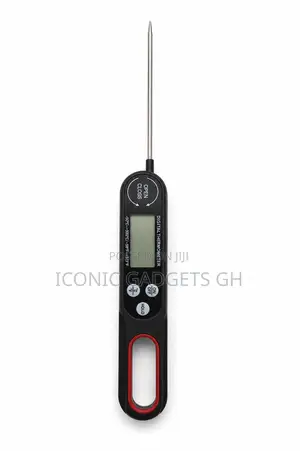 Digital Kitchen Food Thermometer - Black