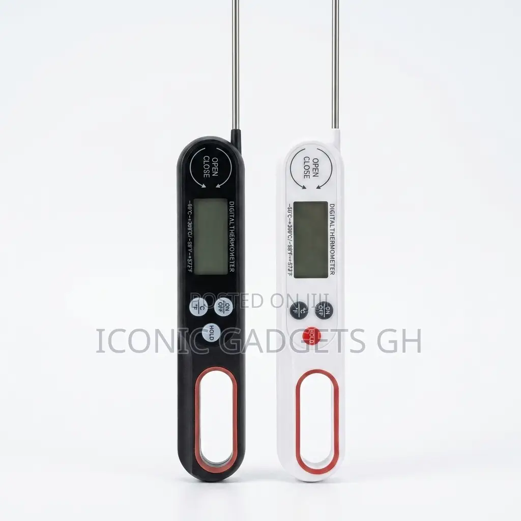 Digital Kitchen Food Thermometer - Black