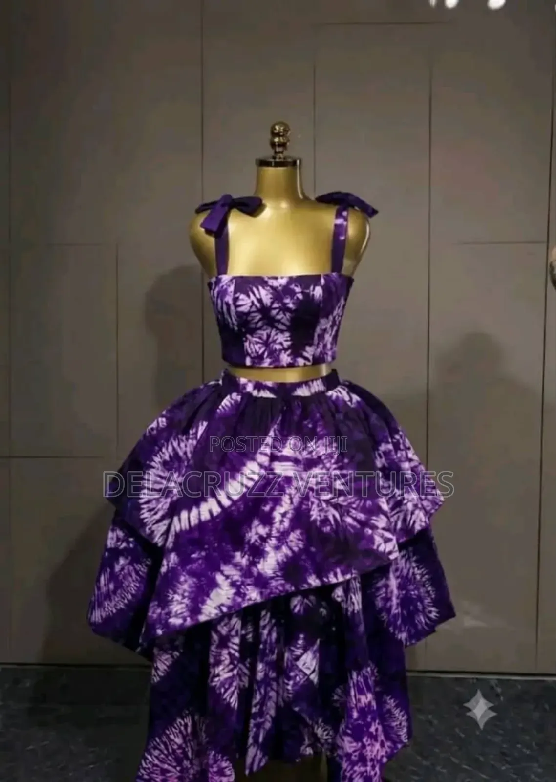 Ankara Print Fabric Skirt and Top