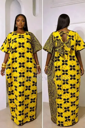 Ankara Print Fabric Bubu Dress