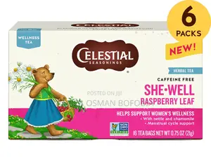 Celestial Herbal Tea Shewell Raspberry Leaf Wellness Tea