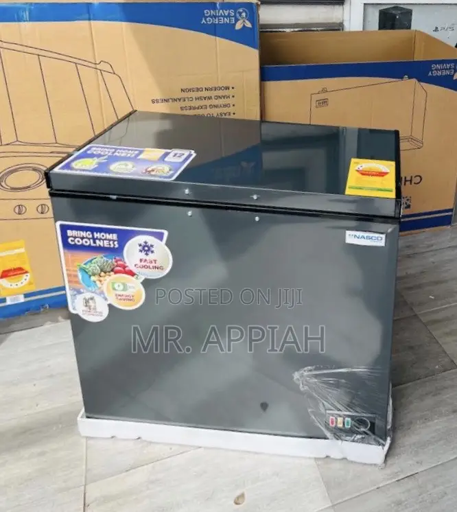 Effortless Cooling Nasco 200l Freezer(Gray)Nas250fl,Gray 