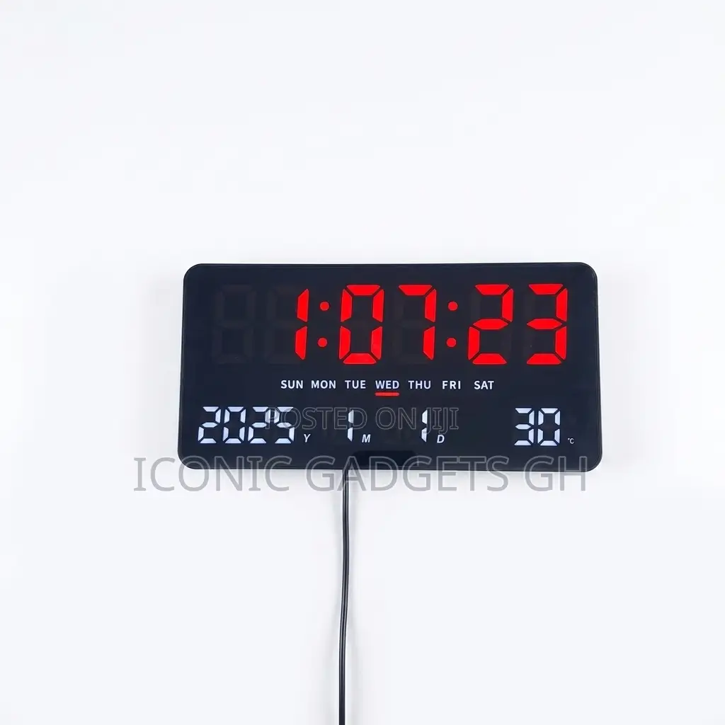 Multifunctional Digital Led Wall Desk Clock