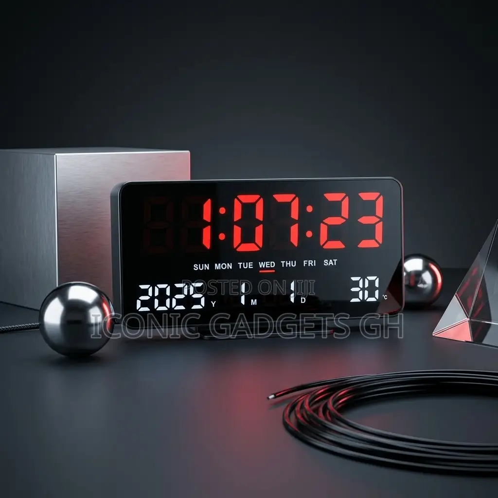 Multifunctional Digital Led Wall Desk Clock