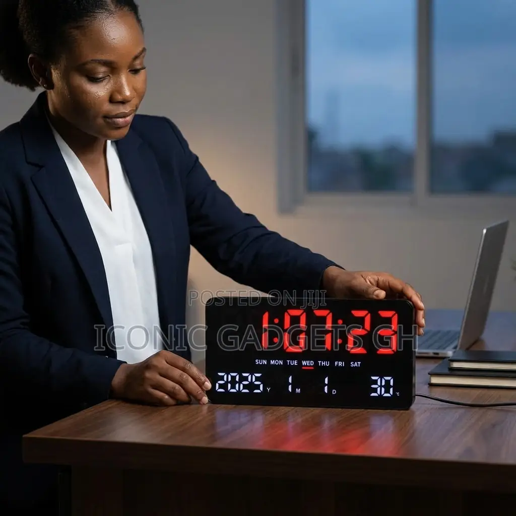 Multifunctional Digital Led Wall Desk Clock