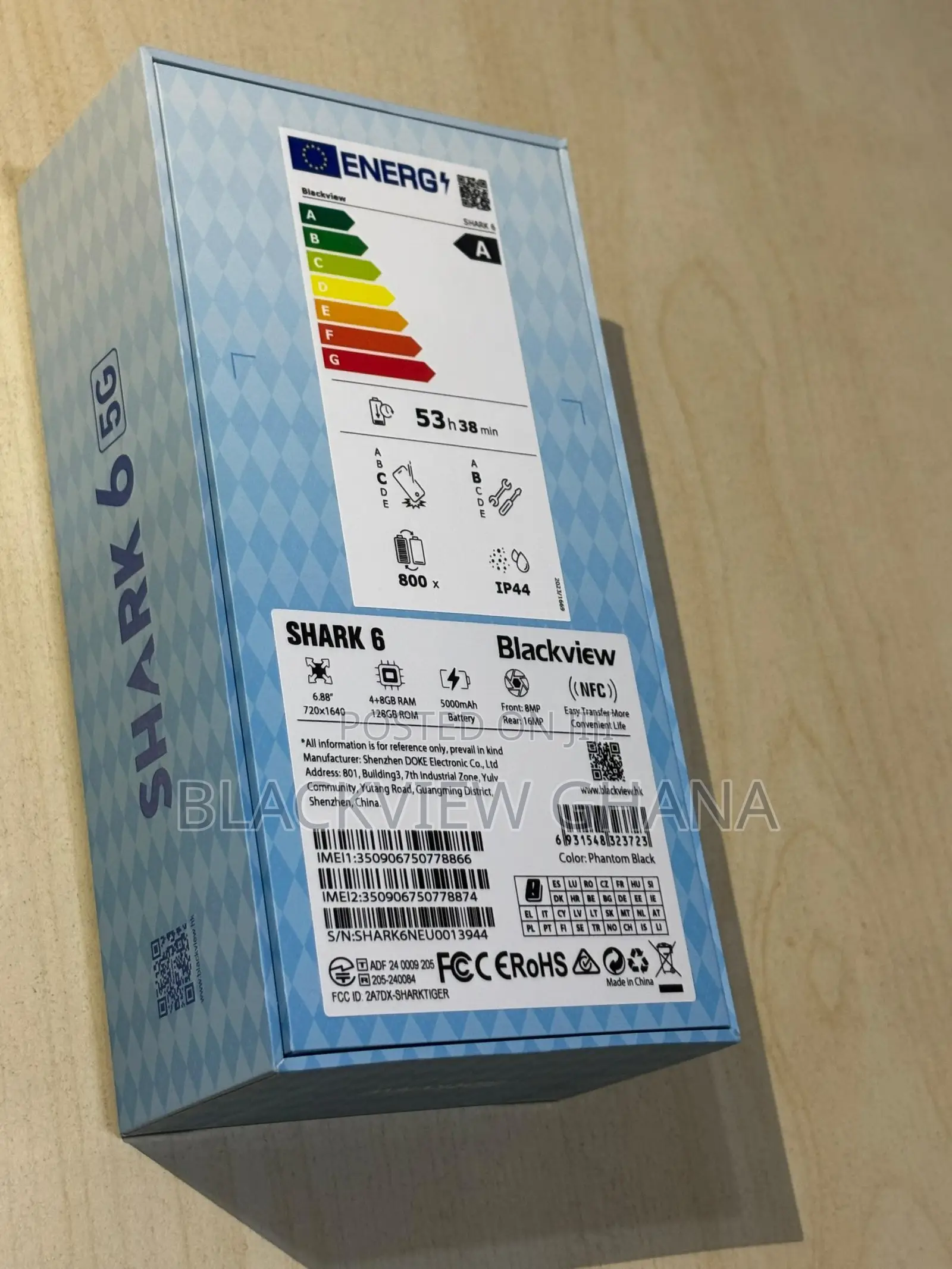 New Blackview Shark 6 128 GB Black