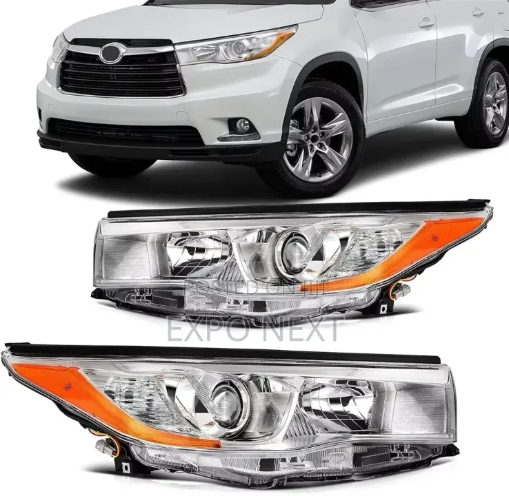 Highlander Headlights Assembly Pair 2017-2018