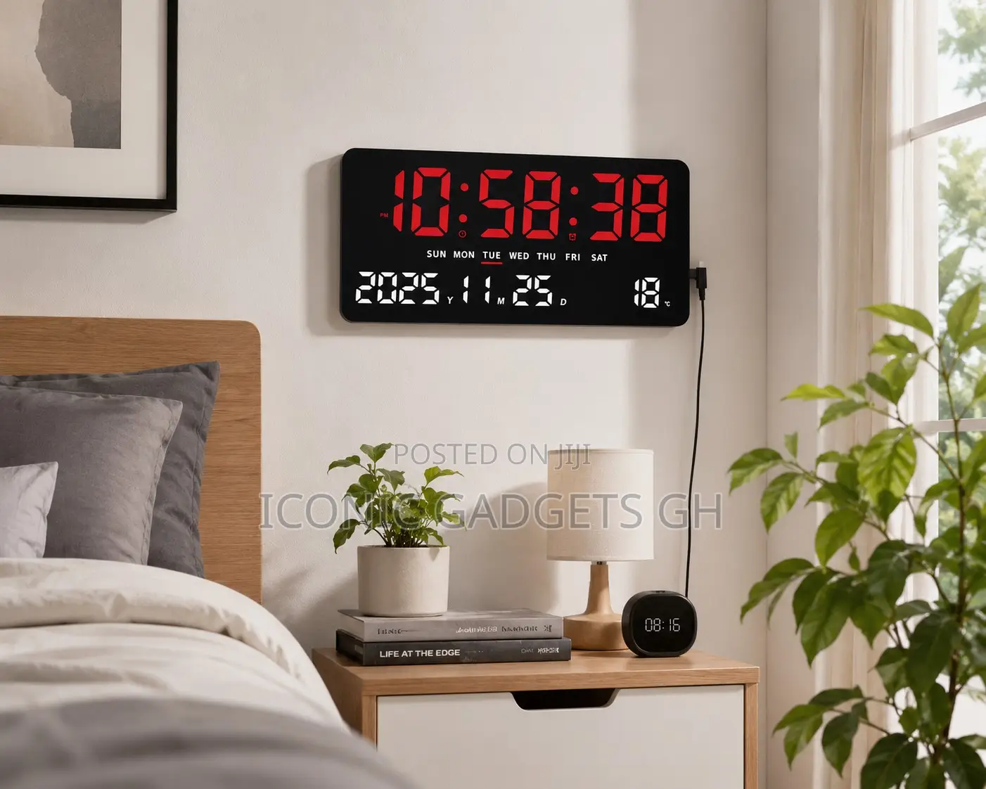 Led Digital Clock 10inch X 5 Inch
