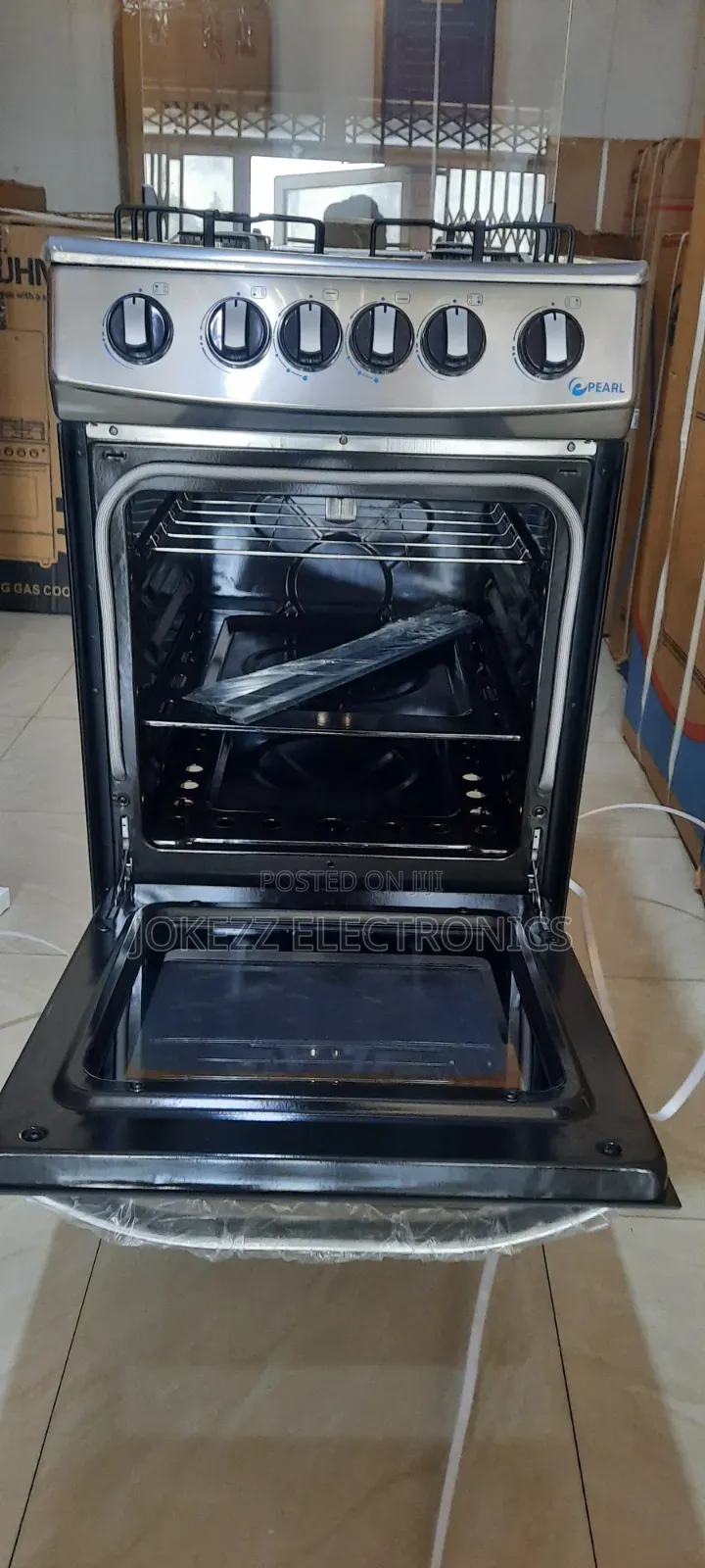 Pearl 4 Burner Gas Stove With Oven and Grill
