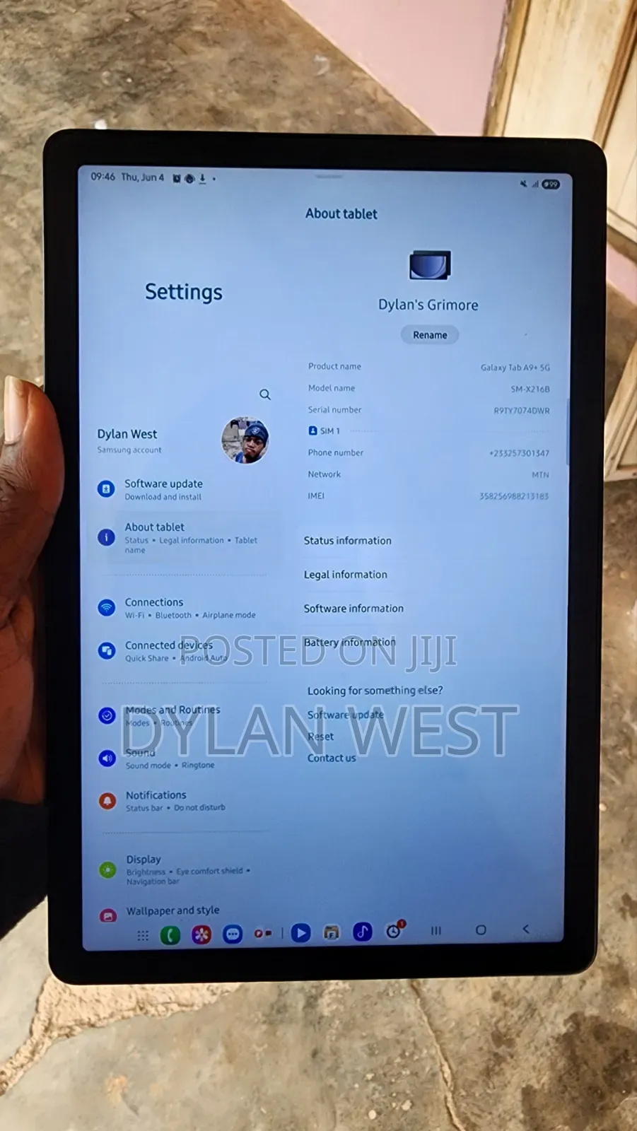 Samsung Galaxy Tab A9+ 128 GB Black
