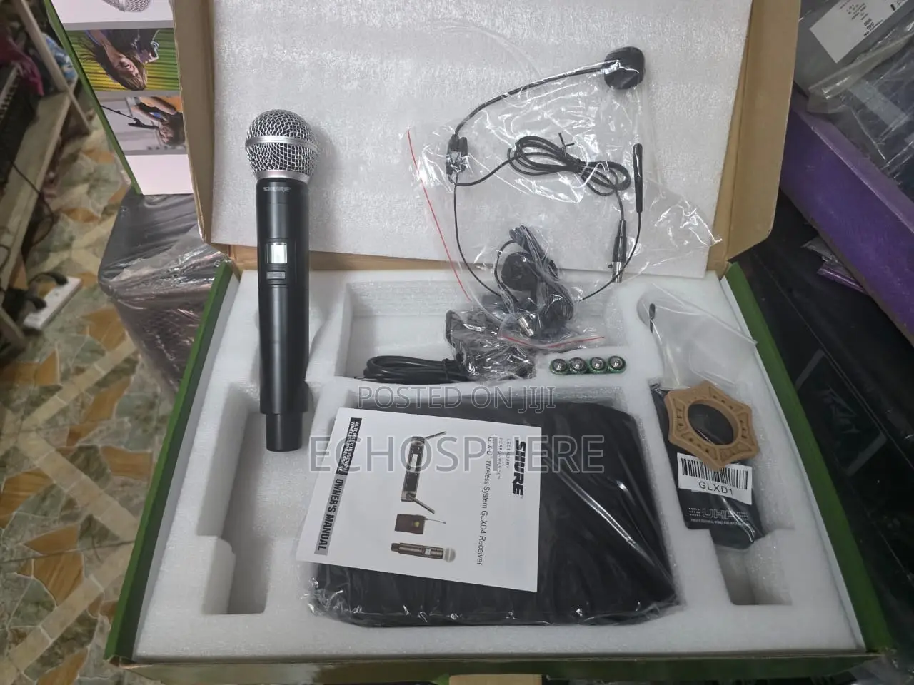 Shure GLX D4 , Head, Hand and Lapel Mic