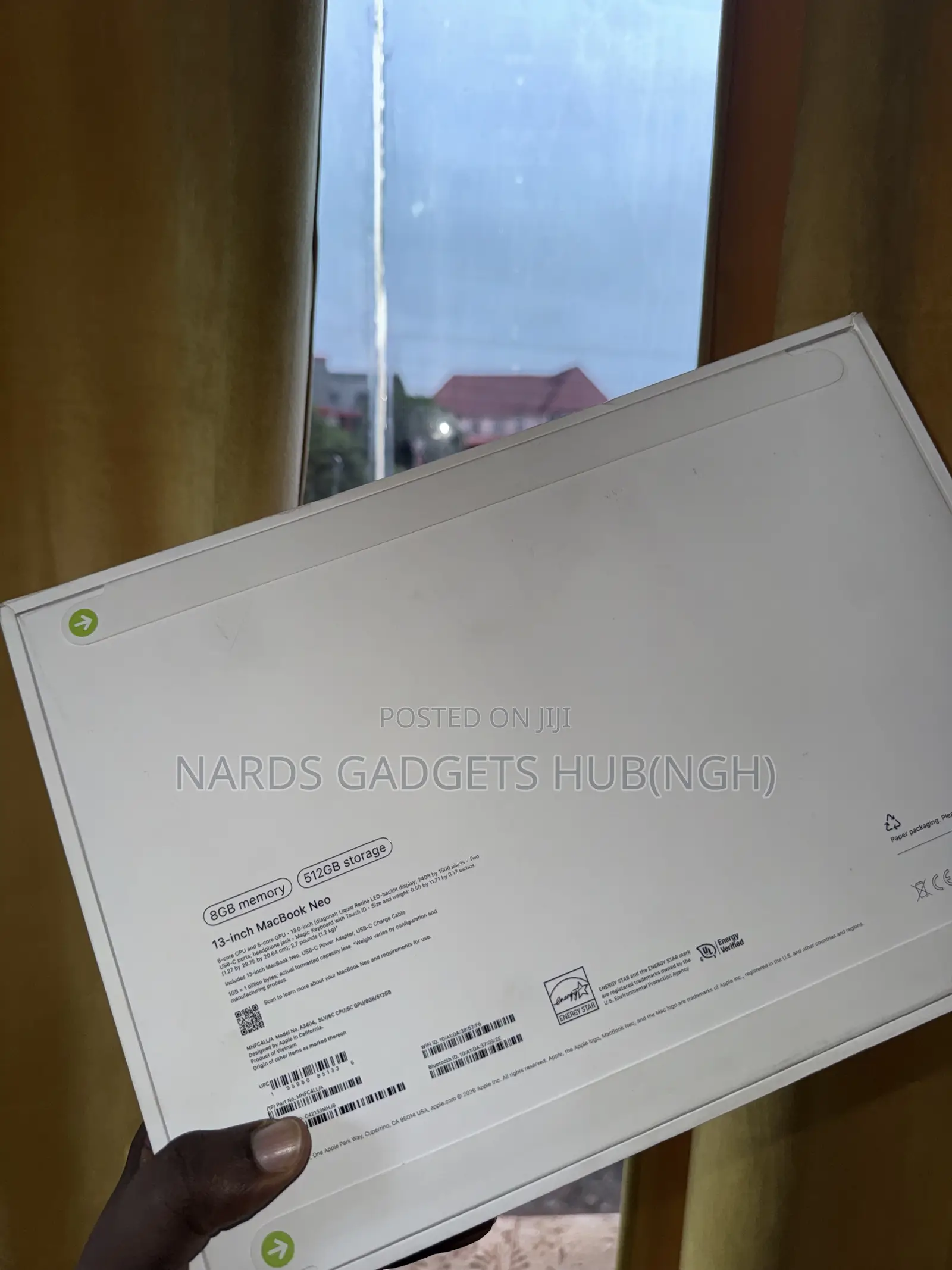 New Laptop Apple MacBook Neo 2026 8GB Intel SSD 512GB