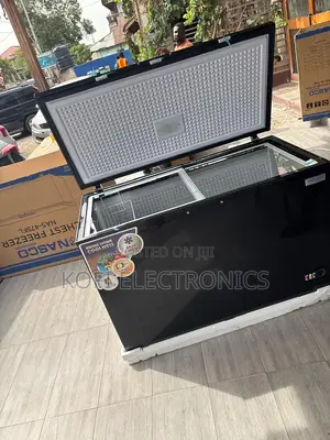 Store More With the Nasco 400l Black Deep Freezer