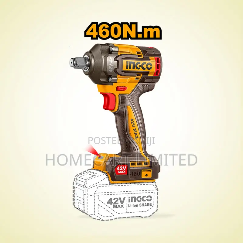 Ingco Cordless Impact Wrench - Ciwli42461