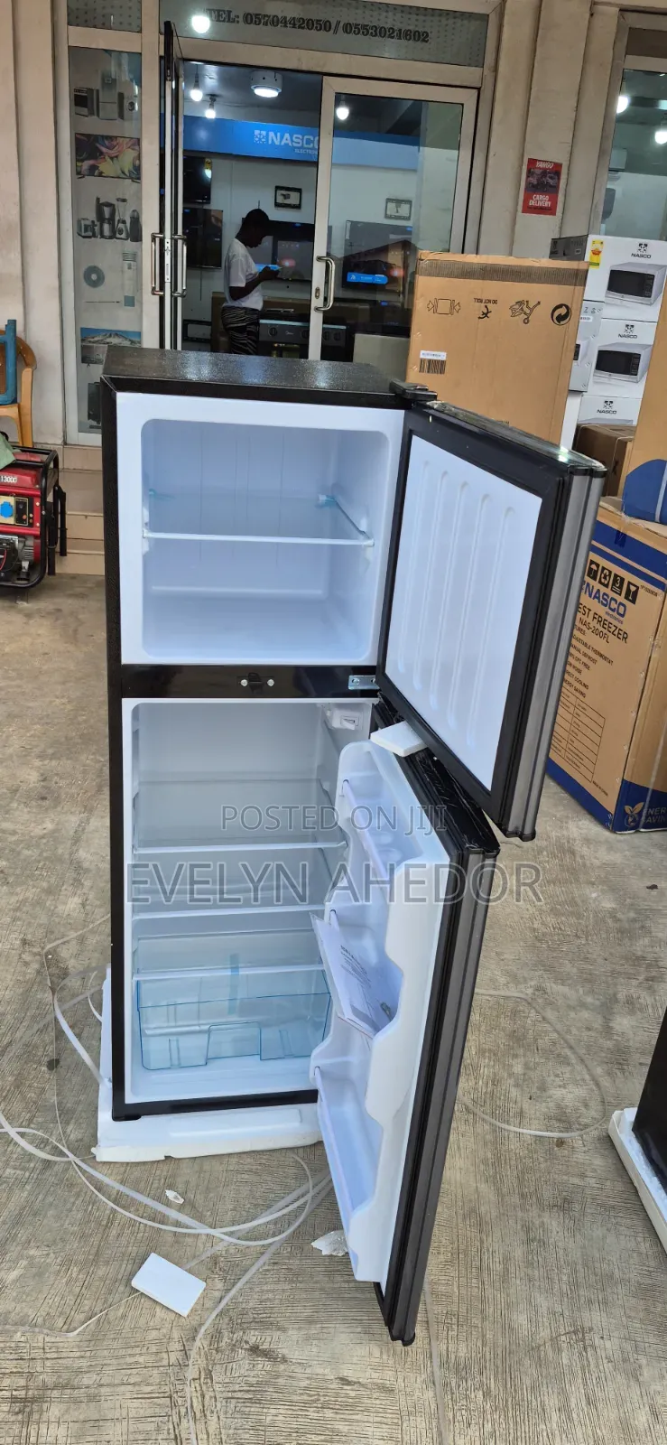 Direct Fast Cooling Nasco Top Freezer 205l With Lock and Key for Sale