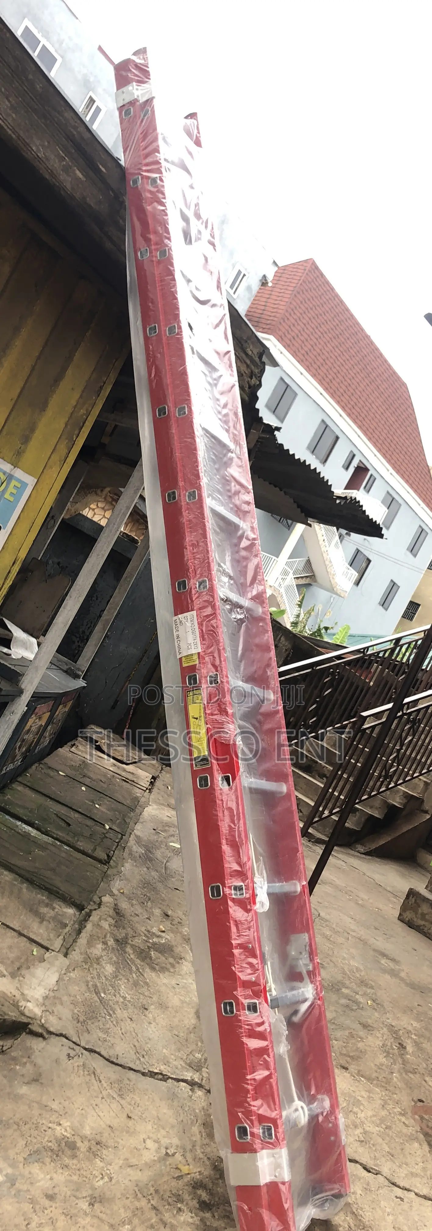 2x12 Red Fiberglass Ladder