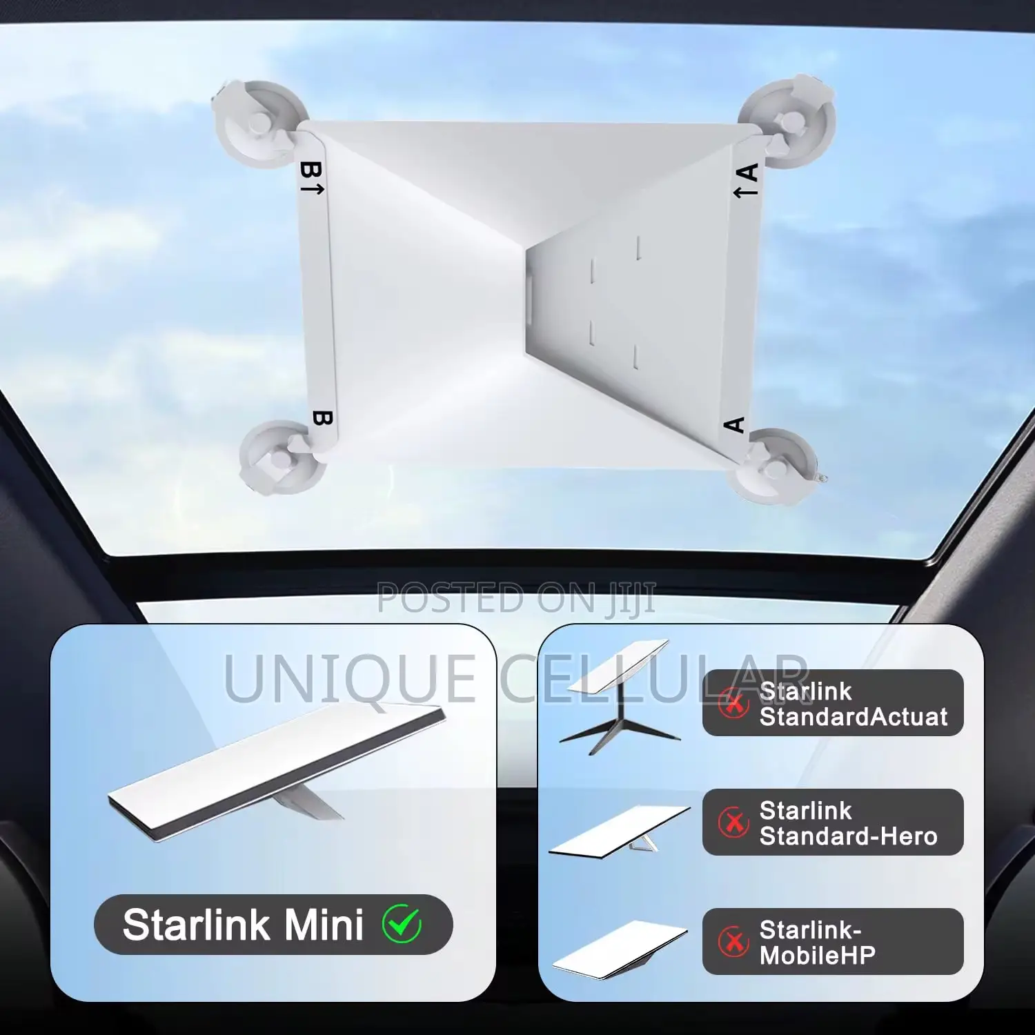 Starlink Mini Suction Mount for Car