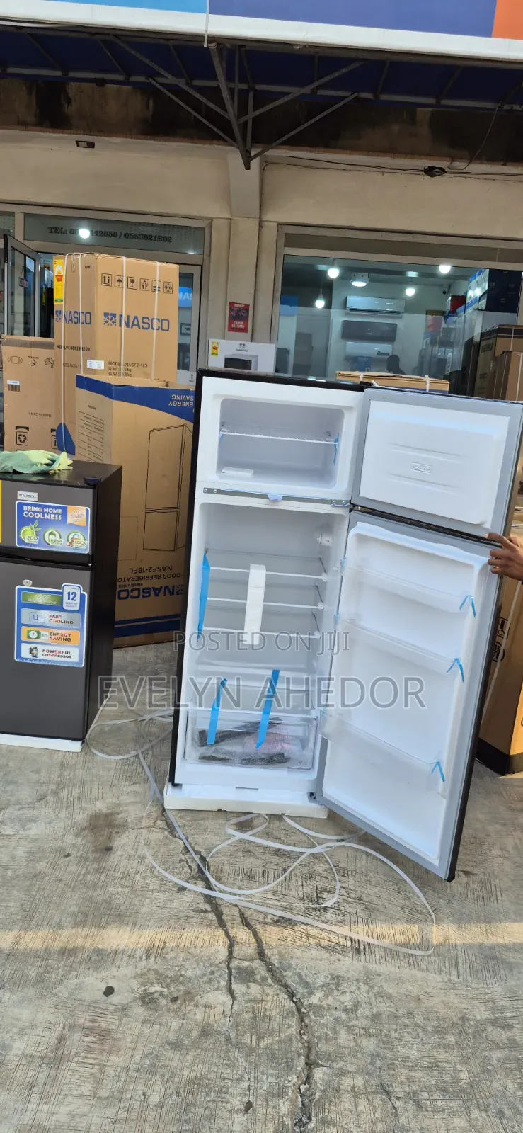 Fast Freezen of Nasco Top Freezer 205l. With Handle Available