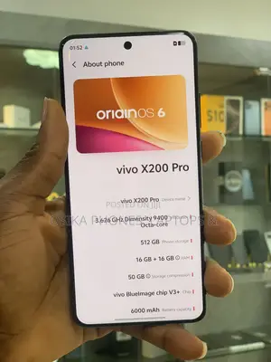 New Vivo X200 Pro 512 GB Black