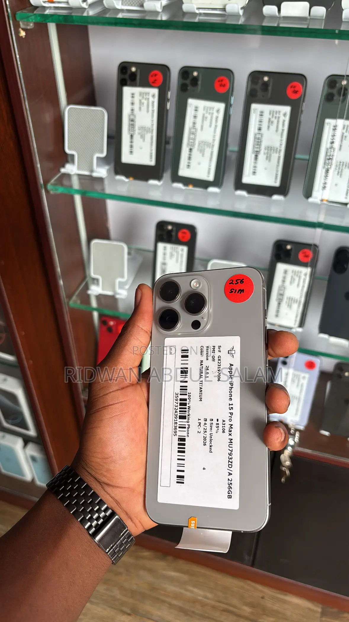Apple iPhone 15 Pro Max 256 GB Silver