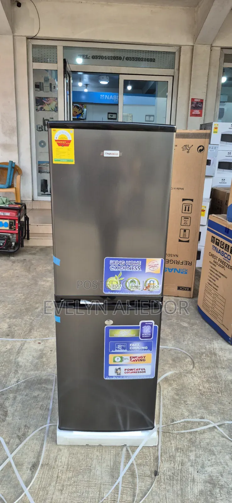 Dark Gray TCL 142l Bottom Freezer Brand New for Sale