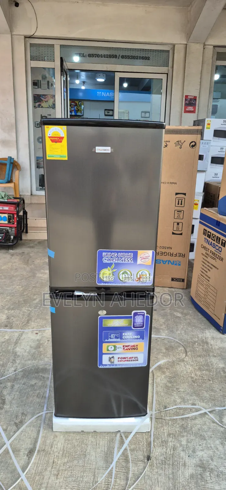Dark Gray TCL 142l Bottom Freezer Brand New for Sale