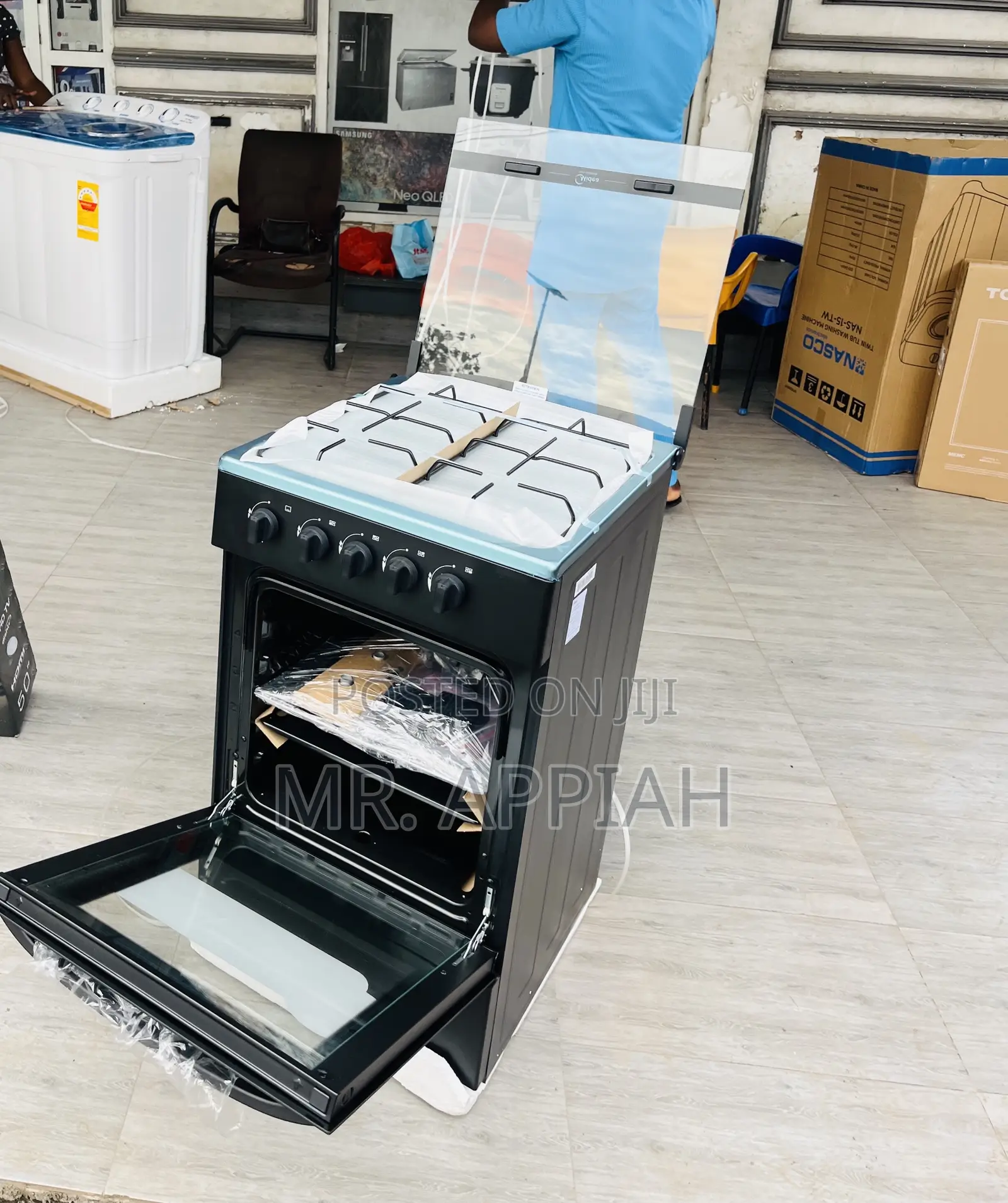 Sealed in Midea Glass Oven 4b With Oven Grill(Black).