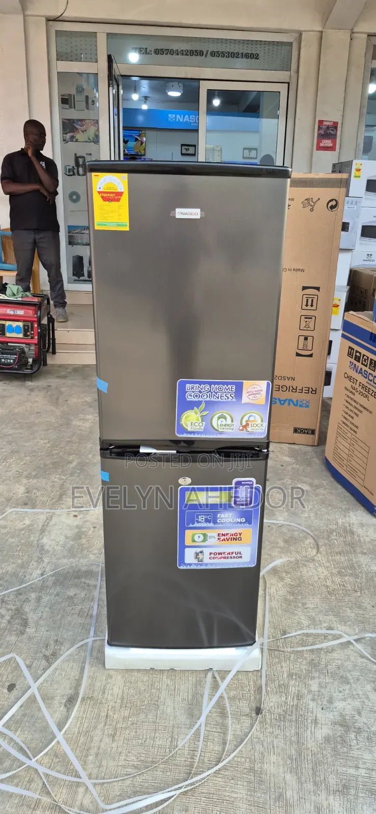 Fresh in Box TCL Bottom Freezer Black Colour Available for Sale