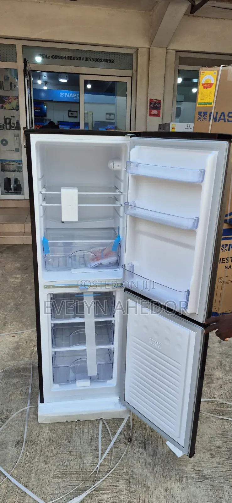 Fresh in Box TCL Bottom Freezer Black Colour Available for Sale