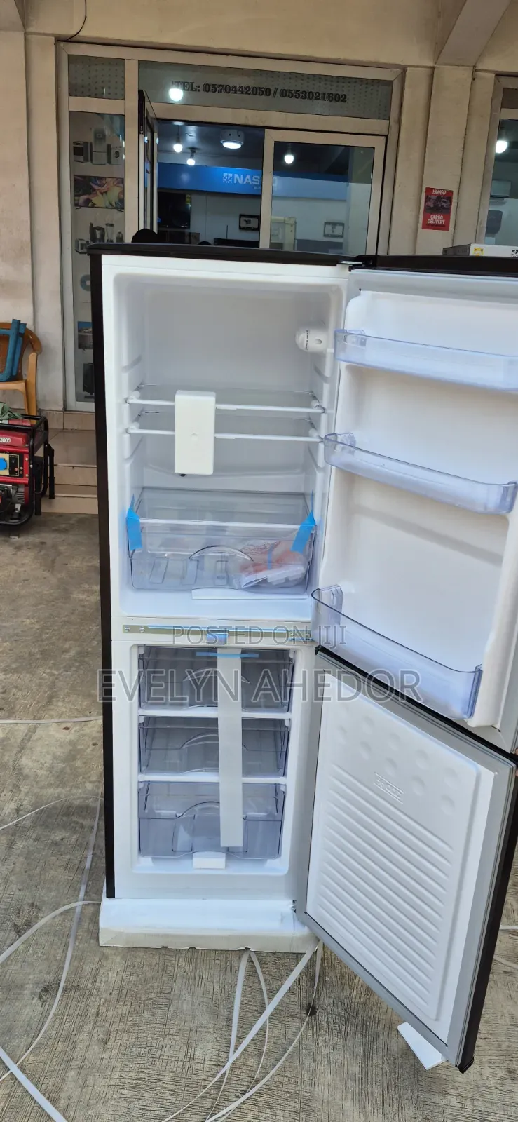 Fresh in Box TCL Bottom Freezer Black Colour Available for Sale