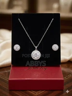 Novel Design Silver Necklace and Earrings