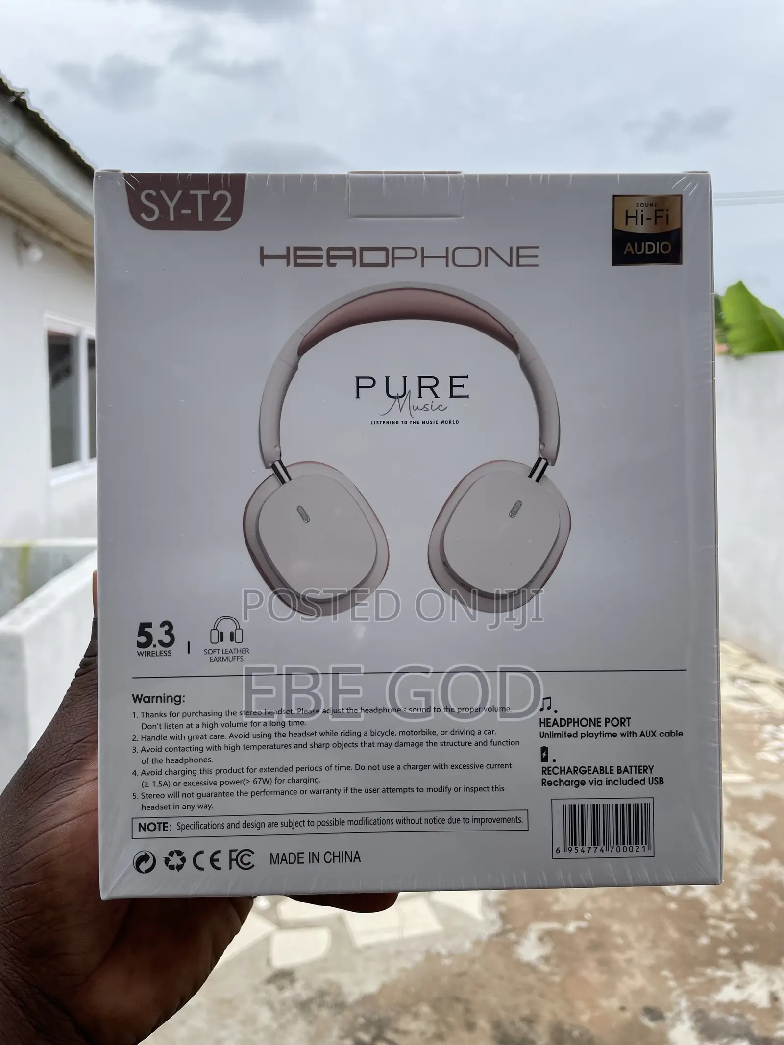 High Performance Bluetooth Headset - Pink