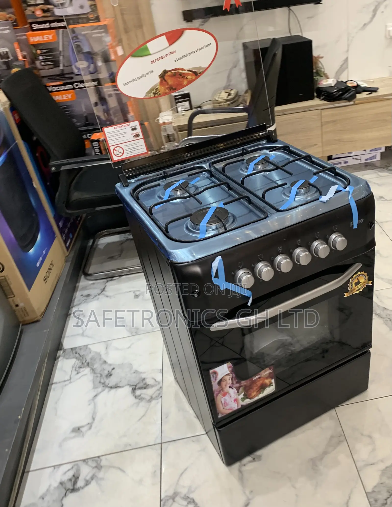 Trust New Ferre 60x60cm 4-Burner Freestanding Gas Cooker With Oven