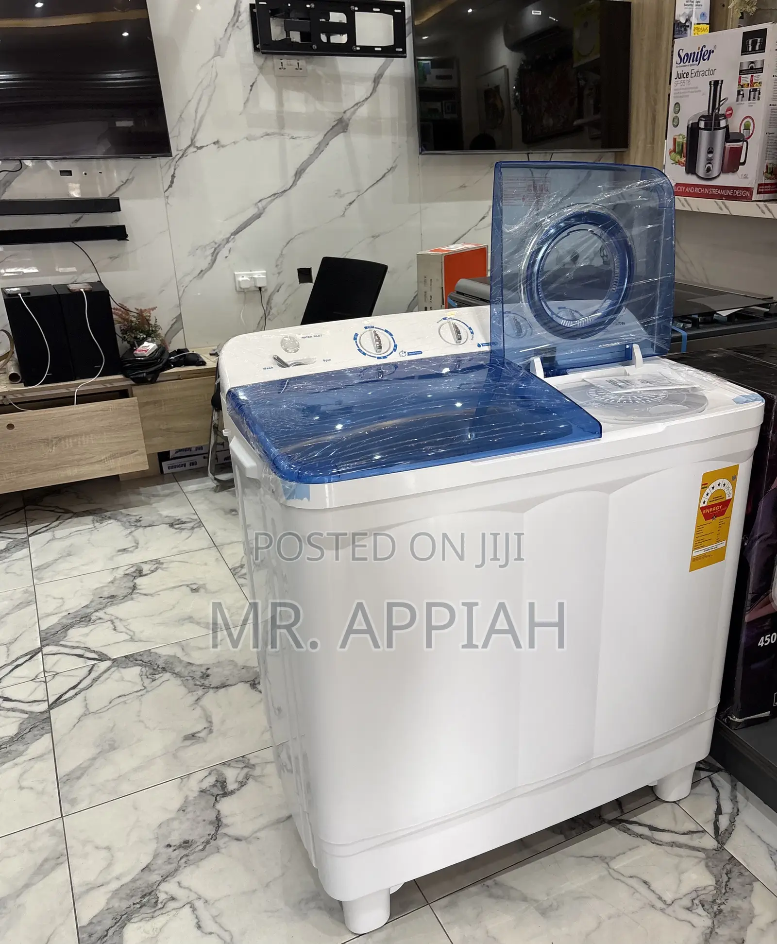 Energy Efficient Nasco 15kg Washing Machine(Spin Dry)Twin Tub