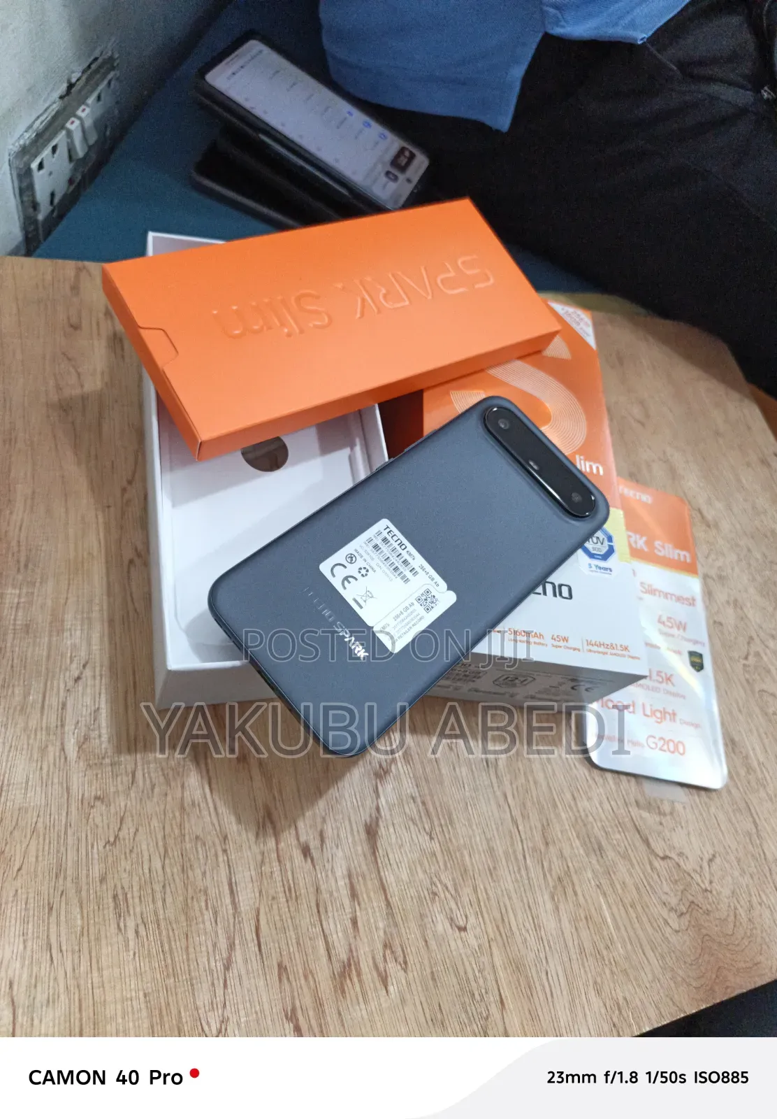 New Tecno Spark Slim 256 GB Black