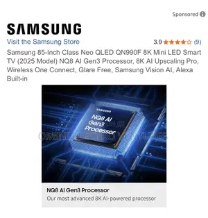 The All New Samsung 85” Neo Qled Smart Tv (Q990)