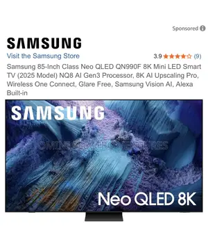 The All New Samsung 85” Neo Qled Smart Tv (Q990)